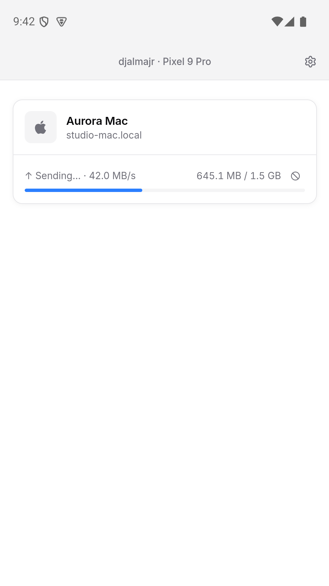 Envio de uma pasta a partir do Android