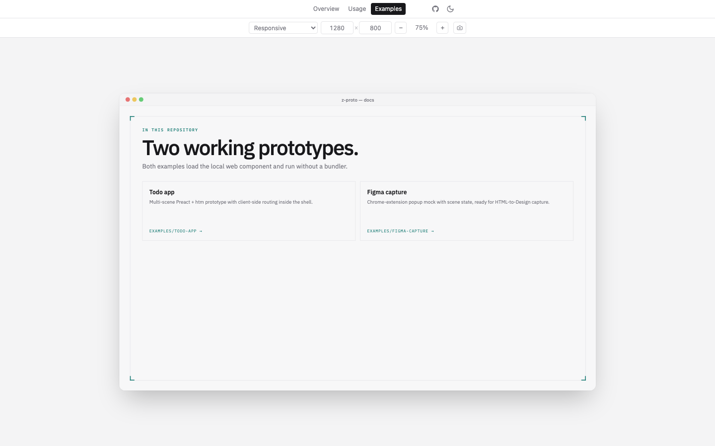 Example picker
